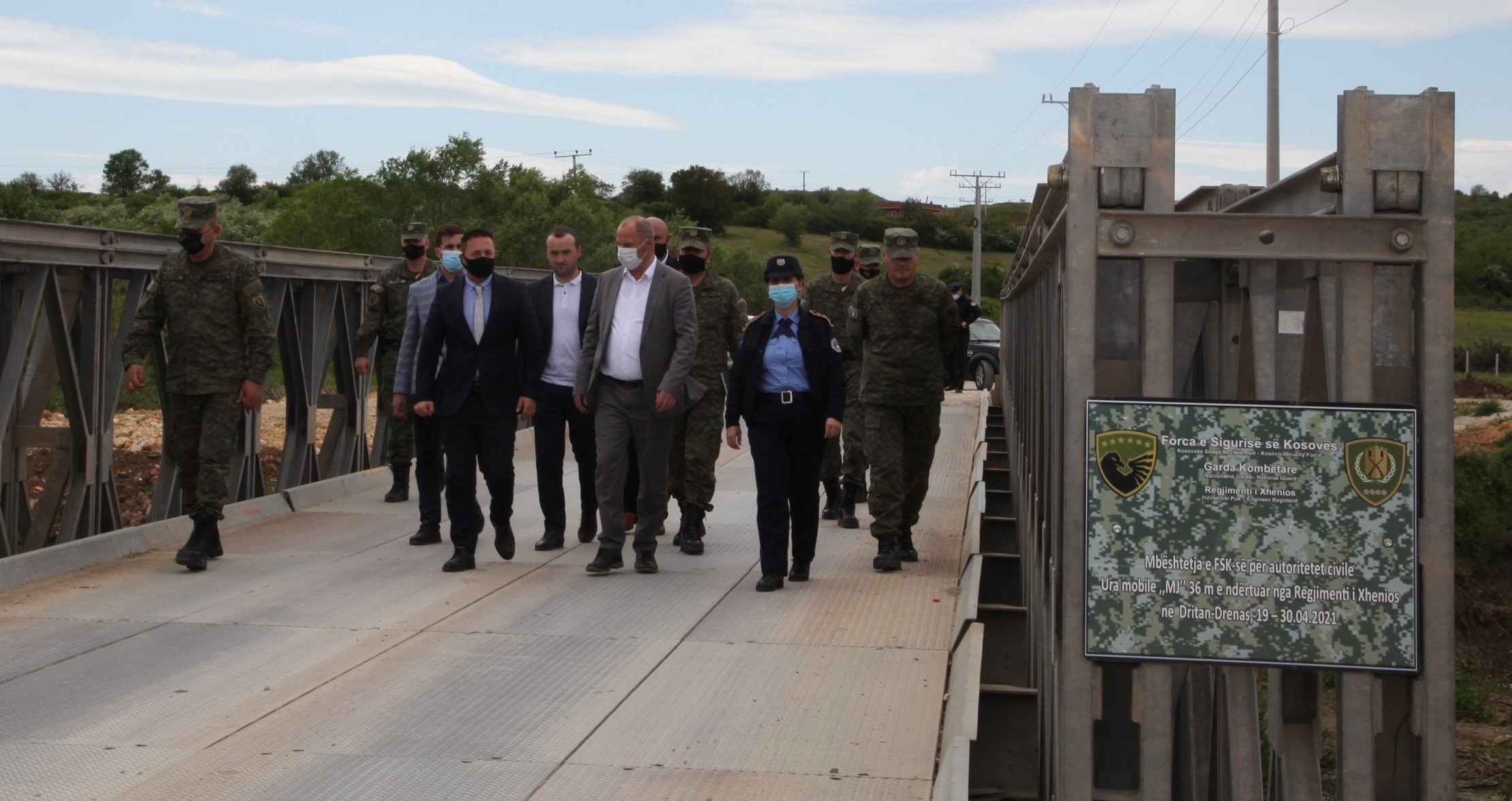 Ministri Mehaj inspektoi urën e ndërtuar nga inxhinierët e FSK-së  