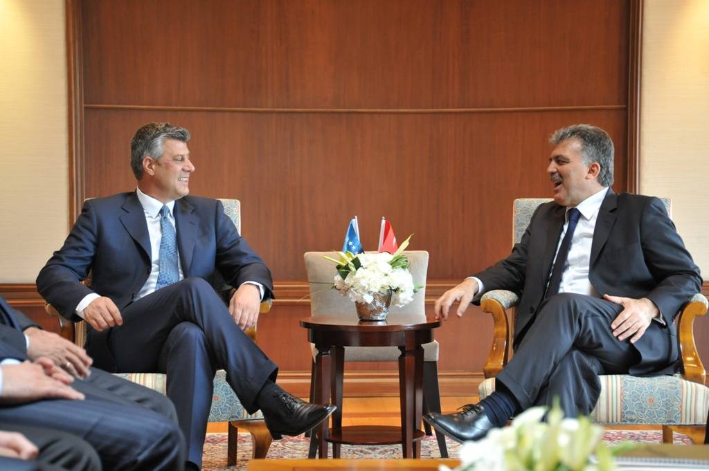Kryeministri Thaçi pritet nga presidenti i Turqisë, Abdullah Gul